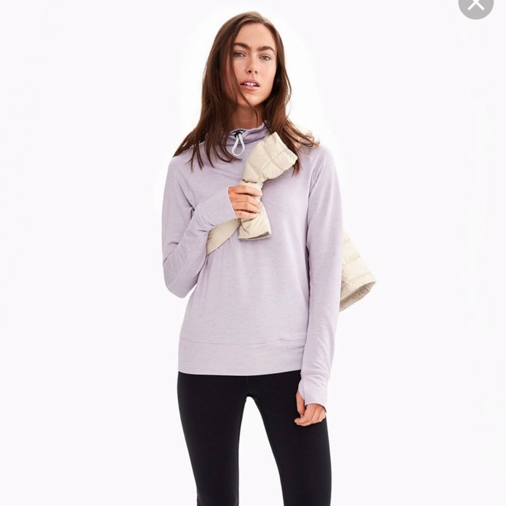 Lole snood crescent long sleeve light purple